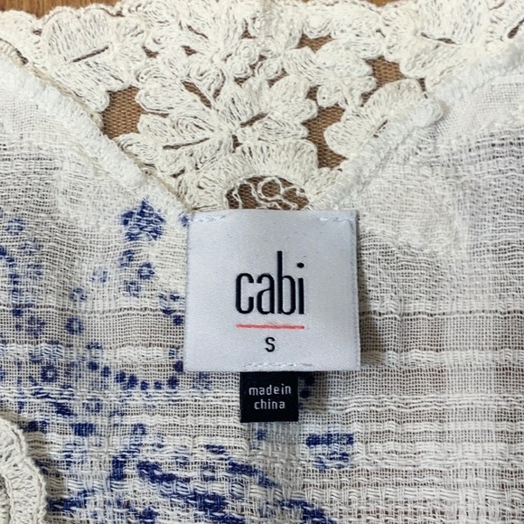 CAbi Veranda Lace Boho Paisley Tank Top - Picture 7 of 12